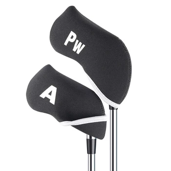 

10Pcs Golf Club Head Covers Iron Putter Protective Head Cover Putter Headcover Protector Set Outdoor Sports Golf Accessories