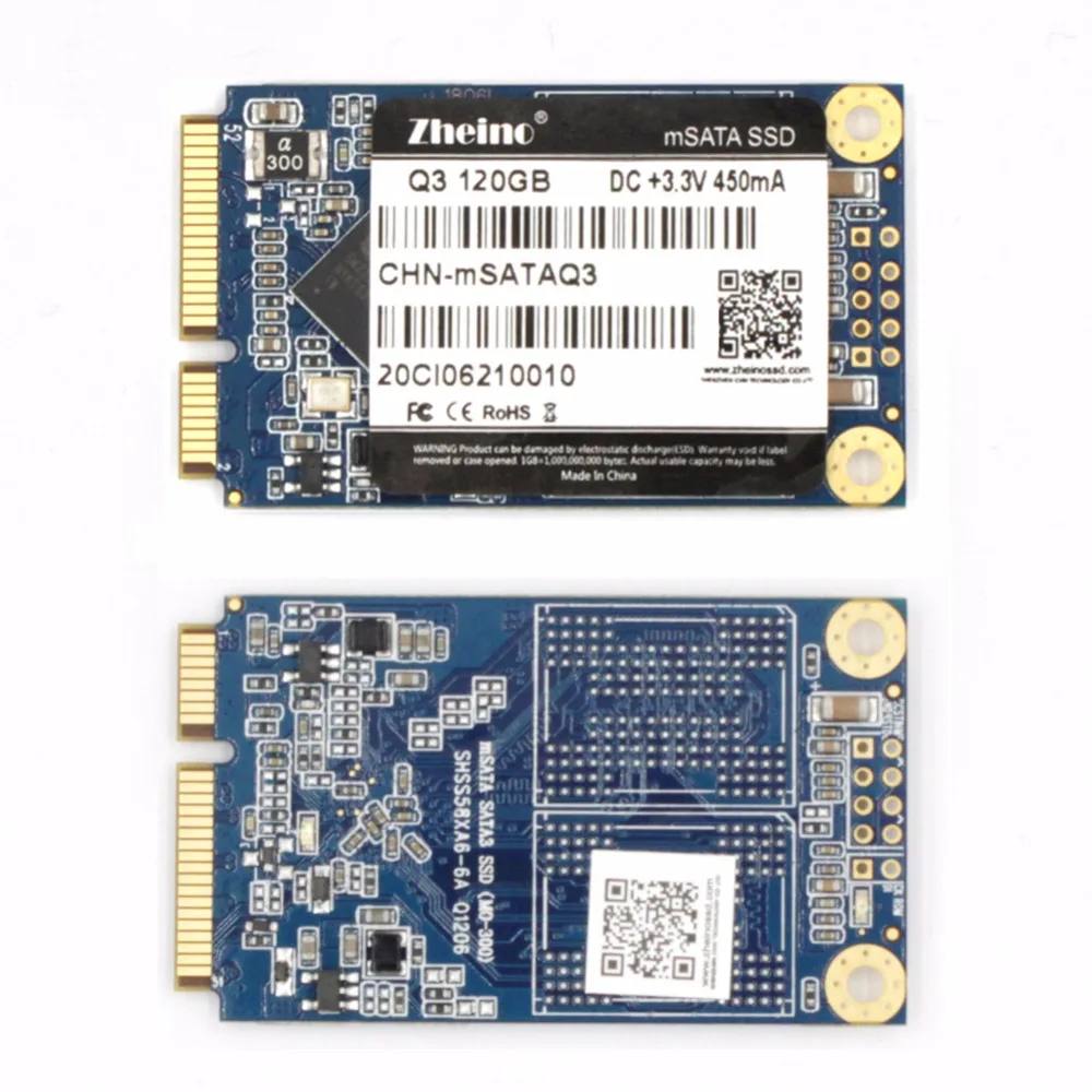

Zheino mSATA SSD SATA3 120GB Solid State Hard Drive For PC Laptop Desktop