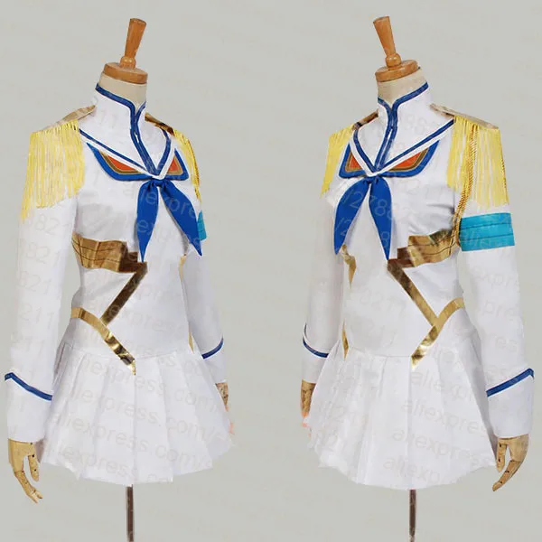 Kill la Satsuki Kiryuin женский косплей белого цвета Косплей Костюм|Костюмы аниме| |