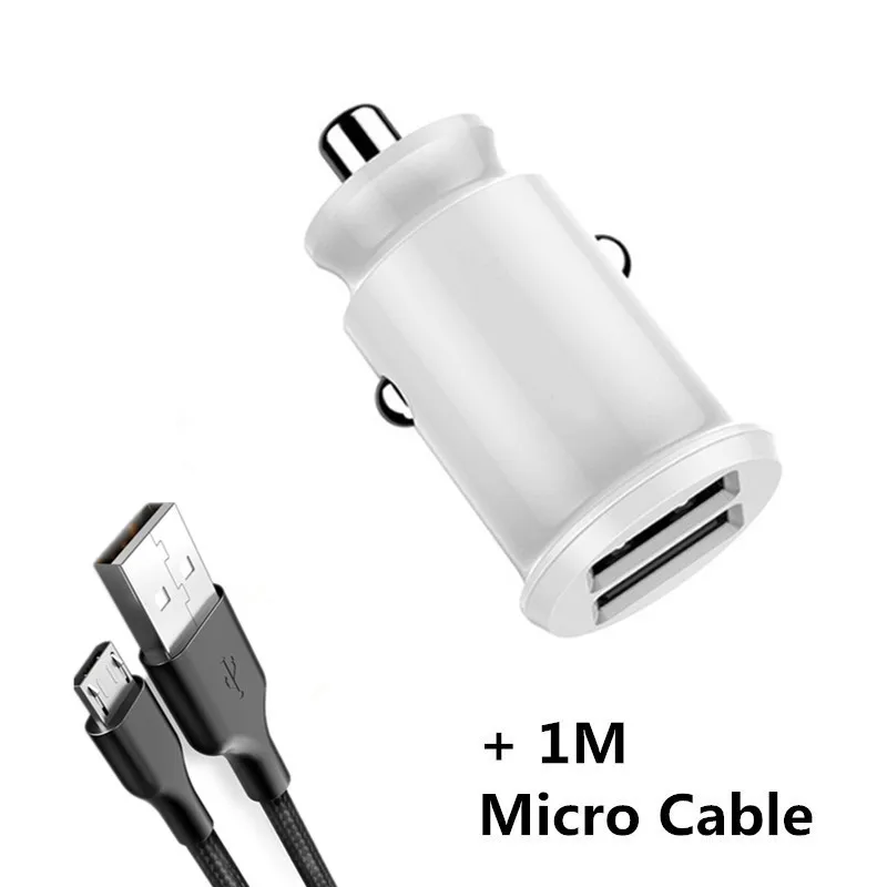 Быстрая зарядка 3.1A 2 порта USB Автомобильное зарядное устройство для iPhone samsung Xiaomi Mini Dual USB быстрая зарядка для автомобиля зарядное устройство для мобильного телефона адаптер