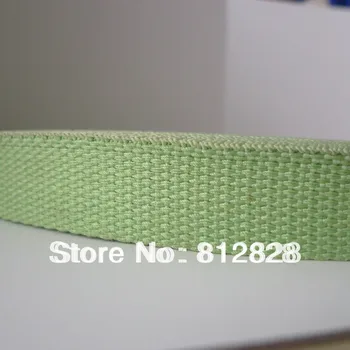 

1'' Inch 25mm #24 Light Green Color Key Fob Webbing 50y/roll Free Shipping