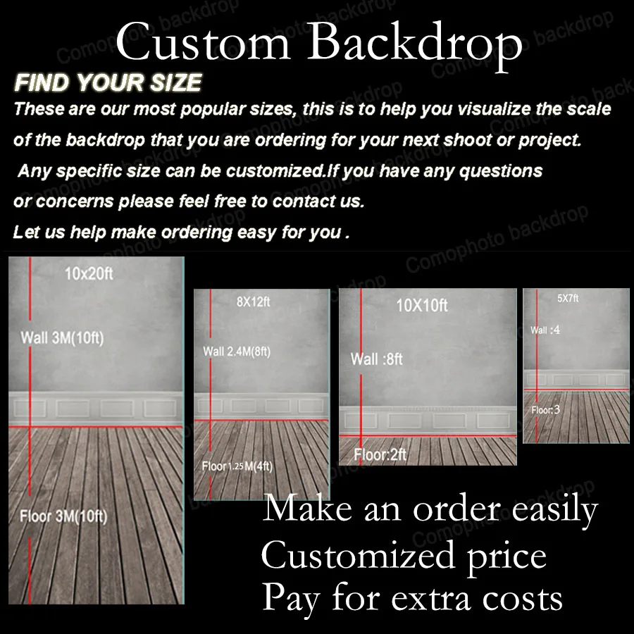 custom backdrop(comophotoLOGO