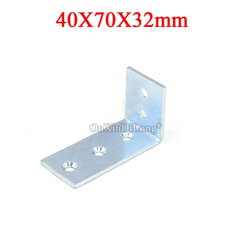 

BRAND NEW 24PCS Metal Furniture Corner Braces 90 Degree L Shape Frame Board Support Holder Bracket Furniture Hardware 40X70X32mm