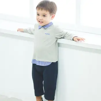 

Baby Boys Clothes Children's Romper Newborn Fake Three-pieces Jumpsuits 2019 Summer New Infant Toddler Long Sleeve Romper Y765