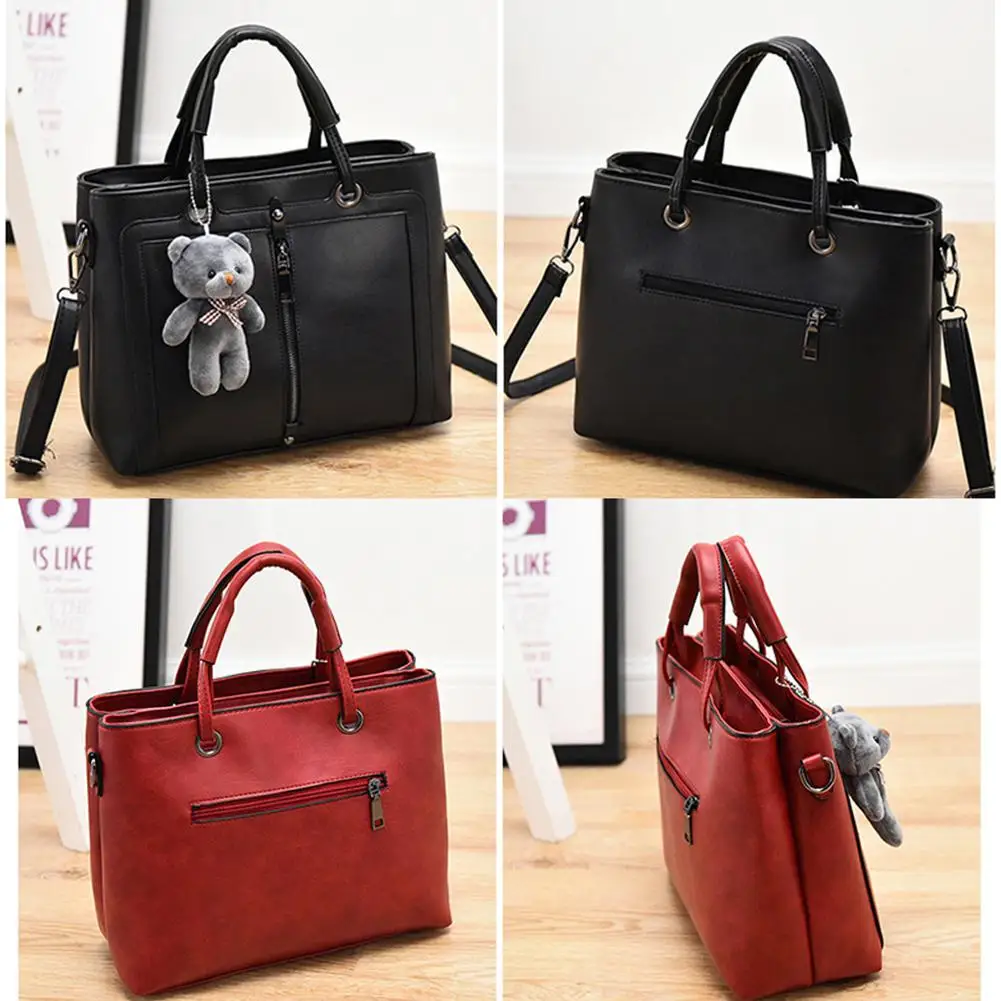 PinShang Mulheres Cor Sólida Zipper bolsas de