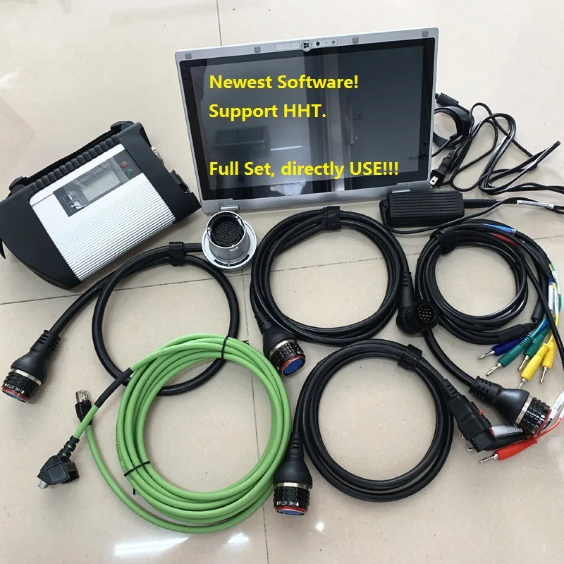quality MB star C4 SD connect auto diag with super laptop CF-AX2 i5 4G software HHT 2021.03V installed in 480G mini SSD | Автомобили и