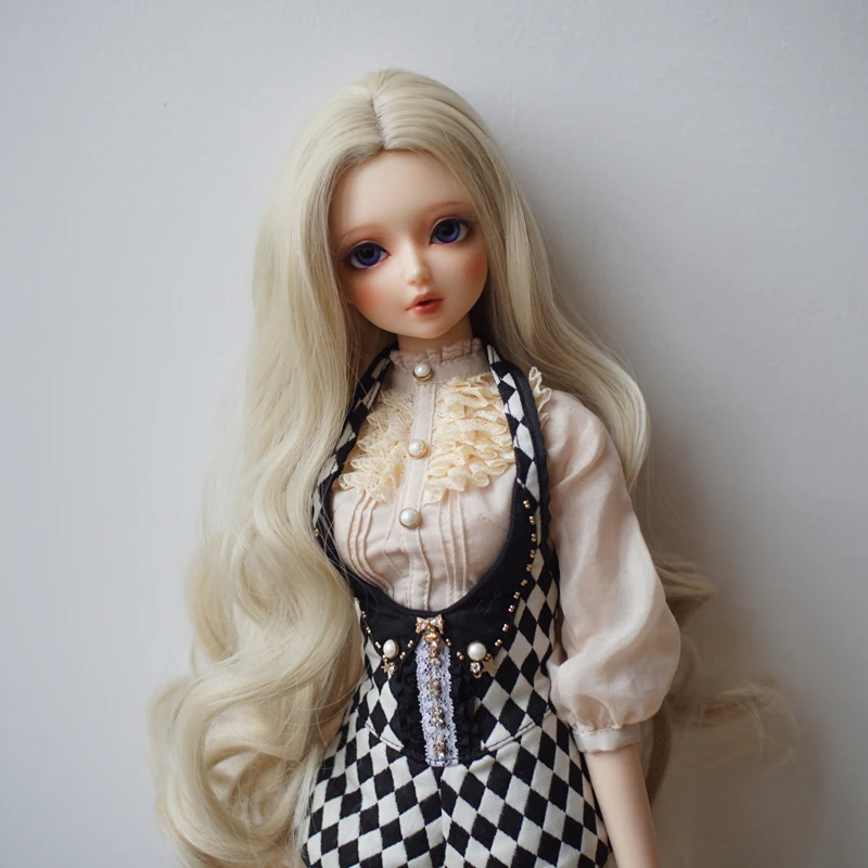 blonde curly hair doll