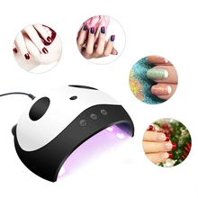 12 шт. светодиодный s Сушилка для ногтей лампа 36 Вт УФ светодиодный светильник панда форма Сушилка для ногтей лампа для отверждения всех типов гели для ногтей Полировка Ногтей Набор инструментов