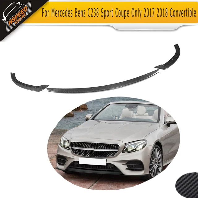 Carbon Fiber Car Front Lip Spoiler For Mercedes Benz C238 Sport Carbon Fiber Car Front Lip Spoiler For Mercedes Benz C238 Sport Coupe Only 2017 18 Convertible E200 E300 E400 E500 Non Standard
