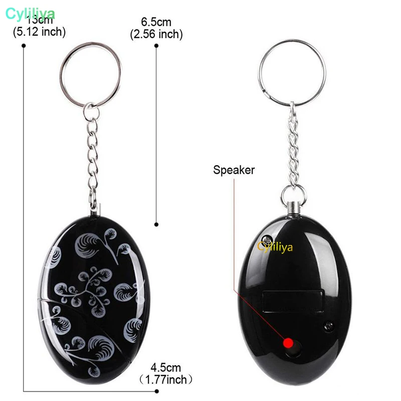 

10pcs 120 dB SOS Emergency Personal Alarm Keychain Self Defense for Elderly Kids Women Adventurer Night Workers Anti-theft Alarm