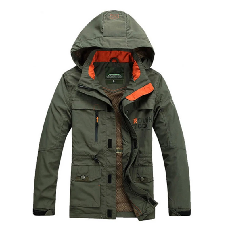 Men's Spring Autumn Coat Outdoor Jackets Male Hoodie Hiking Camping ...