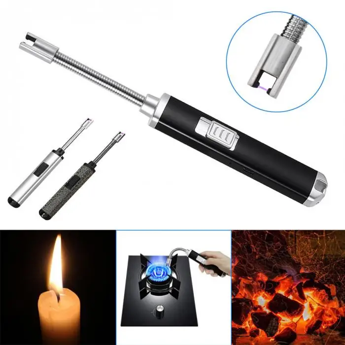 USB аккумуляторная беспламенная свеча электрическая дуговая Зажигалка для дома Кухня барбекю кемпинг плита Лучшая цена
