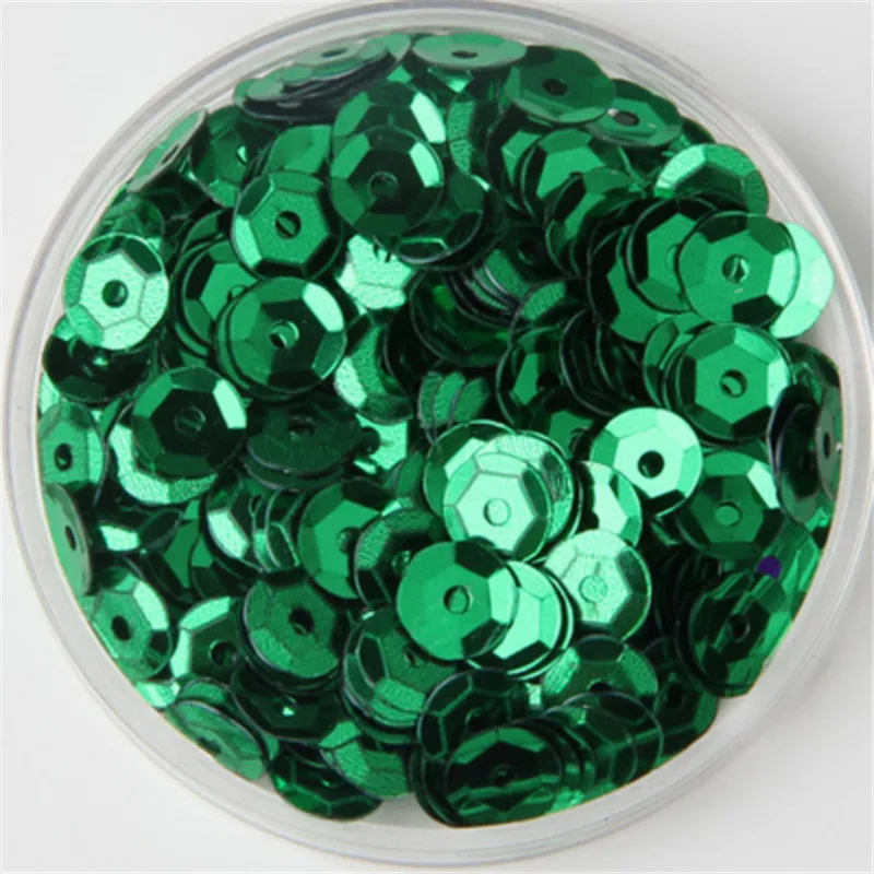 1000pcs/2500pcs wholesale 8mm Cup Round Loose Sequin Paillette Sewing