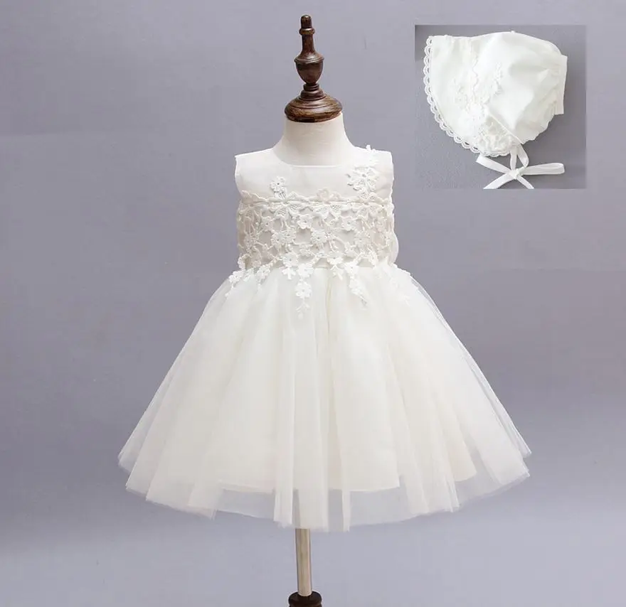 2015 Baby Girl Dress Baptism Dress for Infant Girls Robe Fille Enfant 1 Year Birthday Dress