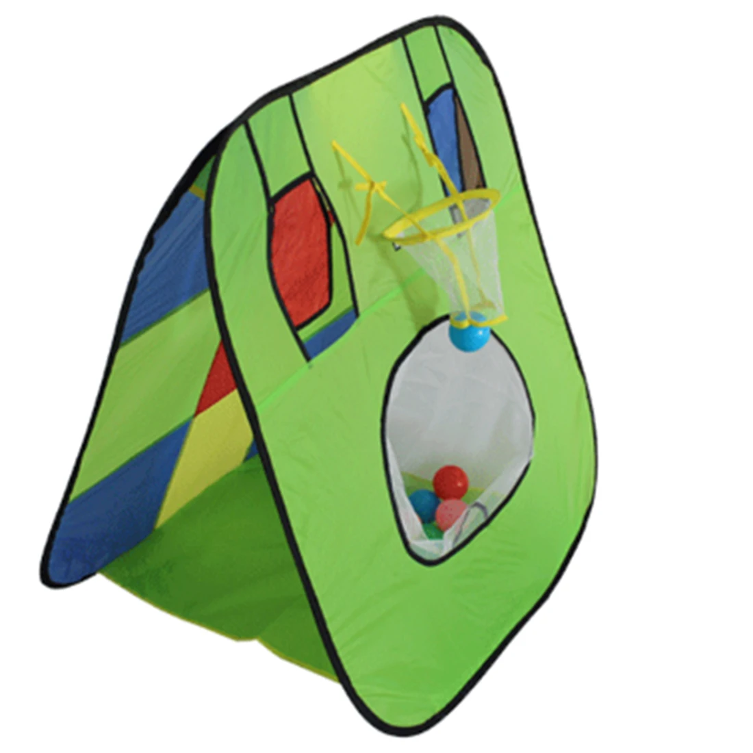 

Indoor Outdoor Child Play Games Tent Double-Purpose Foldable Playing Tent With Basketball Hoop And Goal Test Kit