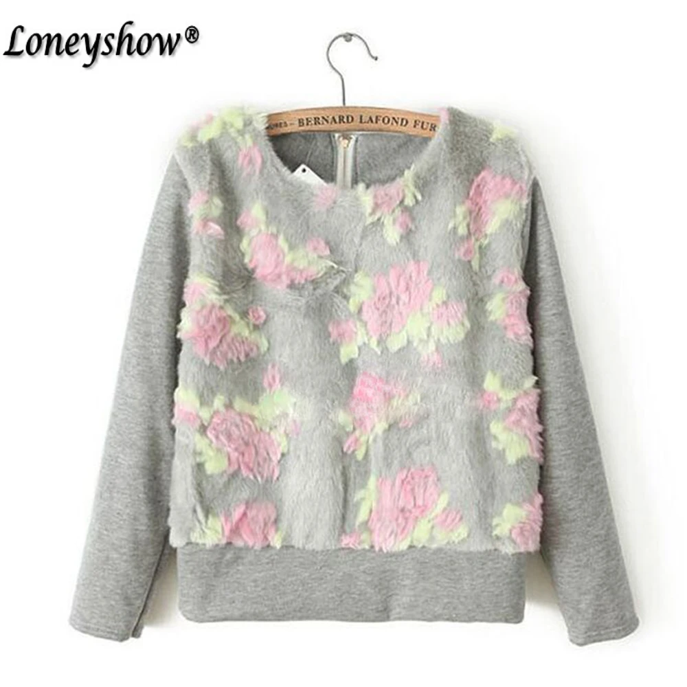 Autumn Winter Women Hoodie Sweatshirt Casual Floral Embroidery Flower Tops Grey Black Pullover Hoodies Autumn Winter Women Hoodie Sweatshirt Casual Floral Embroidery Flower Tops Grey Black Pullover Hoodies