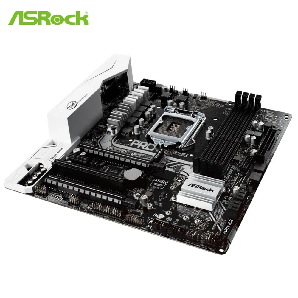 Материнская плата ASRock B250M Pro4 для Intel B250 LGA 1151 Socket SATA 6 ГБ/сек. Ultra M.2 с интерфейсом USB 3,0 type-C DDR4 Micro ATX для настольных ПК