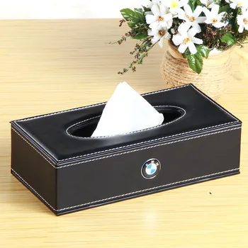 

Smart New PU Leather Car tissue box Facial Tissue Storage Boxes Case Container Napkin Holder for Auto Accessories
