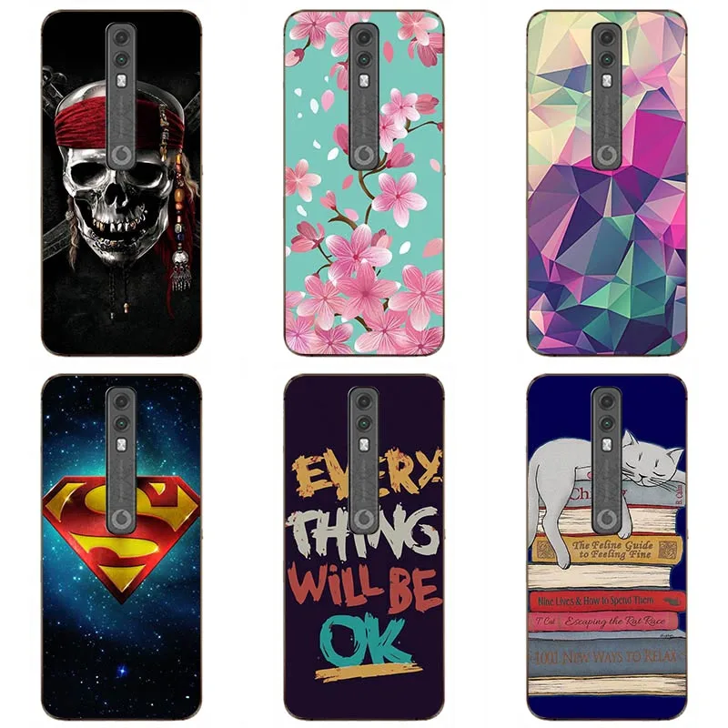 

Soft tpu phone case colour Mobile phone shell For Vodafone Smart V10 Soft silicon Phone Case colorful painting skin shell