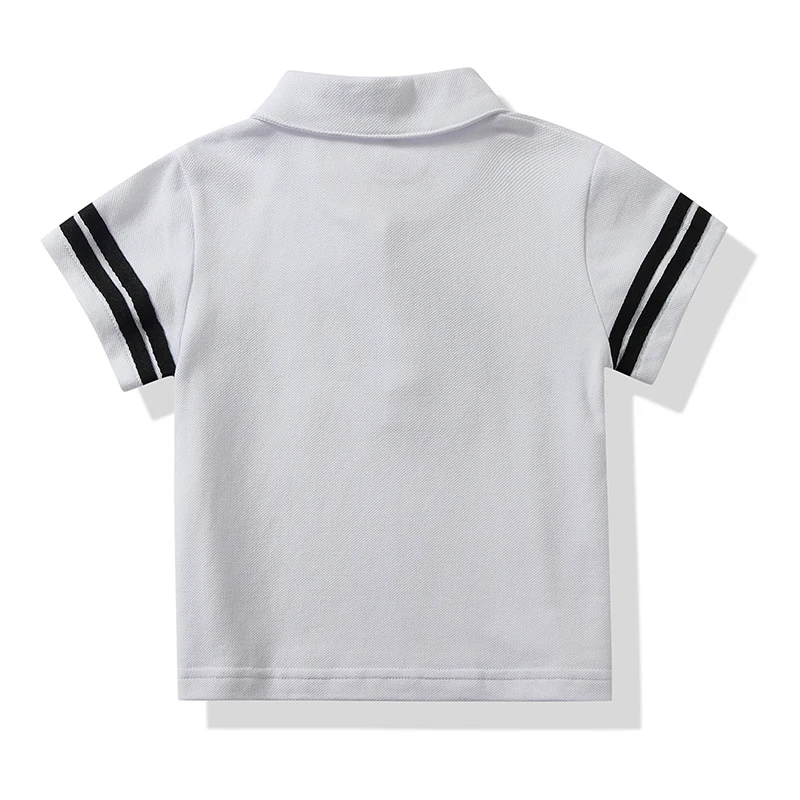 Kimocat/Одежда для маленьких мальчиков футболка с лацканами и жирафом для мальчиков летняя детская футболка с короткими рукавами для малышей Детские футболки из хлопка