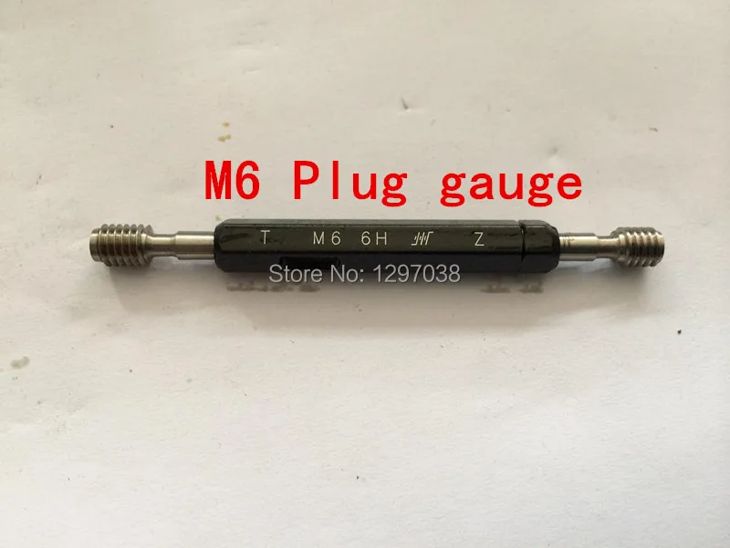 2PCS M6 Thread plug gauge gauging tools measurementthread plug gauge