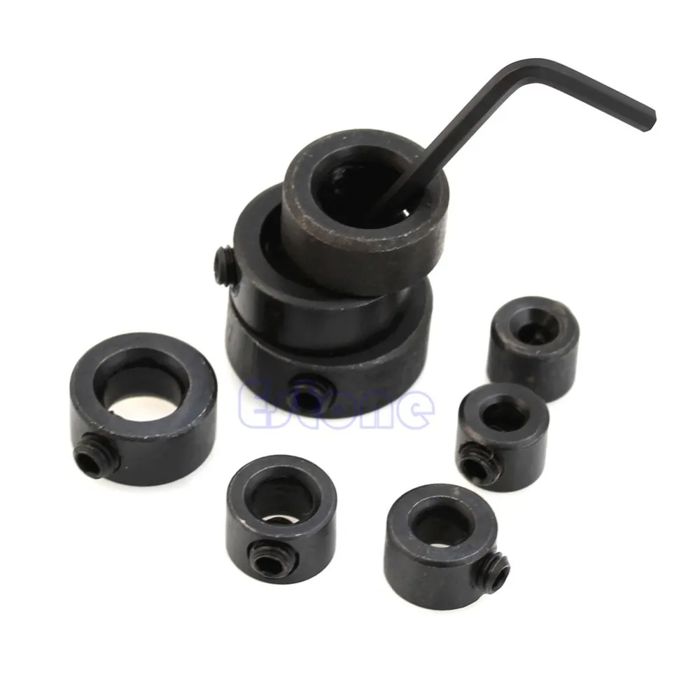 

8X Woodworking Drill Bit Depth Stop Collars Ring Positioner Drill Locator Safety