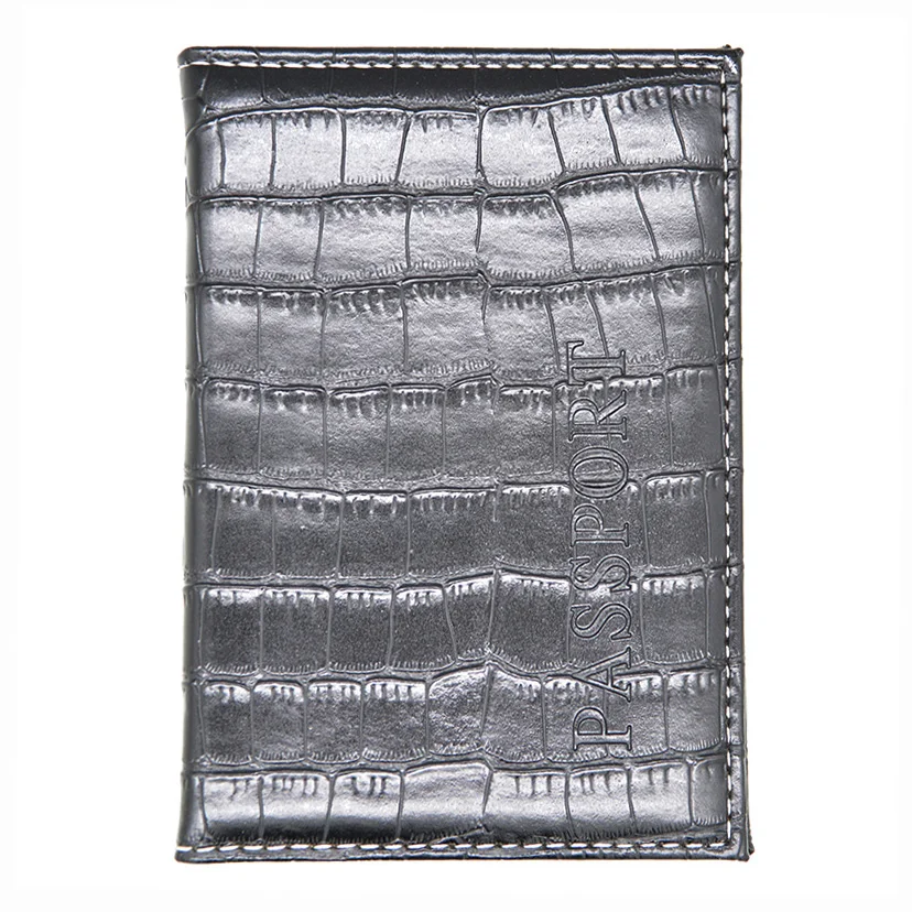 

Crocodile Pattern Passport Cover with ID Card Holder Men&Women's PU Leanther Alligator Grain Passport Wallet/ Passport Holder