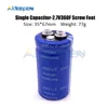 Super condensador de faradio, 2,7 V, 360F, 35x67mm, pies de tornillo bajo de alta frecuencia, supercondensador con placa de protección para coche ► Foto 2/6