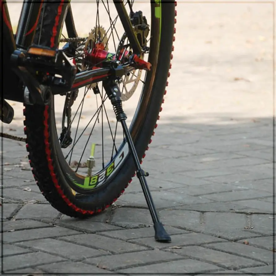 

MUQGEW New Arrival Cycling Aluminium Adjustable Bike Kick Stand Bicycle Rack Support Professional Tool Part Accessory