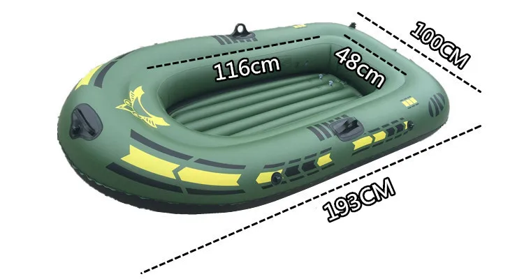 Резиновая лодка толстый износостойкий надувная рыбацкая лодка на 2/3/4 человека каяк двойной рыбацкая лодка толстые на воздушной подушке штурмовая лодка