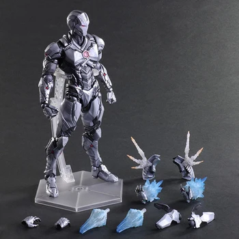 

Haocaitoy PA Figures Iron Man Gray Limited PVC Model PA Anime Figures Collectible Model Toys 26cm