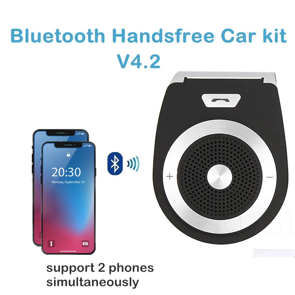 Kebidu громкой связи Bluetooth автомобильный комплект беспроводной Bluetooth автомобильный динамик телефон для iPhone Клип на автомобиль солнцезащитный козырек высокое качество