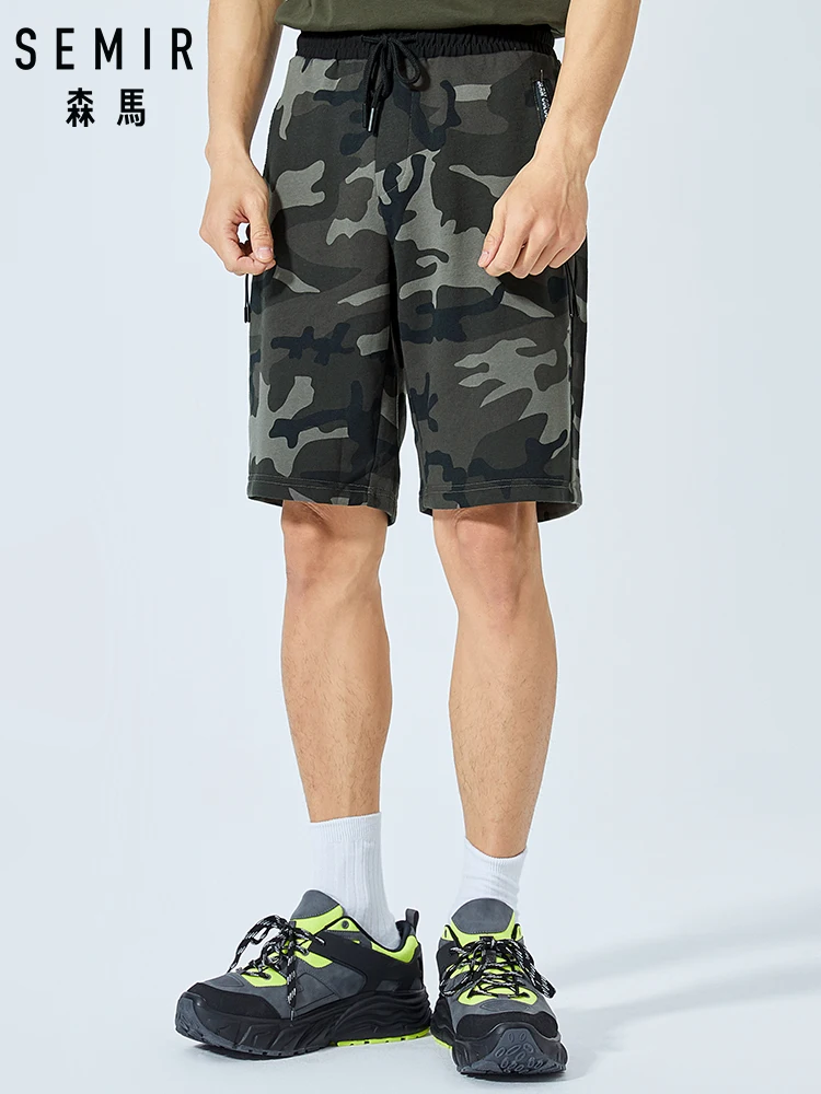 Koop SEMIR Grote maat shorts mannen zomer kleur code Mannelijke Fitness mannen vijfde losse zomer shorts voor mannen