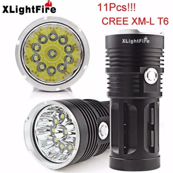 

XLightFire 28000LM 11/10/9/8/7/6 x XM-L T6 LED Hunting Flashlight 4 x 18650 Lamp Torch Free Shipping #NN14FN