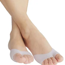 1 пара Силиконовый разделитель для большого пальца протектор балетная танцовщица Передняя Подушечка Для стопы колодки защитный чехол для балета на высоком каблуке и мозолей