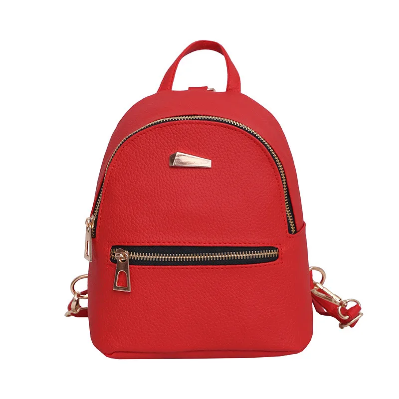 Женский маленький рюкзак для путешествий, рюкзак из искусственной кожи на плечо, школьная сумка,, новинка, разные цвета, PU Рюкзак, дорожная сумка# P