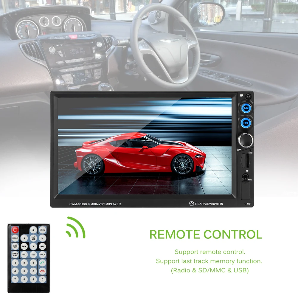 Onever 2 Din автомагнитола стерео MP5 плеер " цифровой TFT сенсорный экран Bluetooth мультимедиа 1080P видео формат ручной работы аудио автомобиля