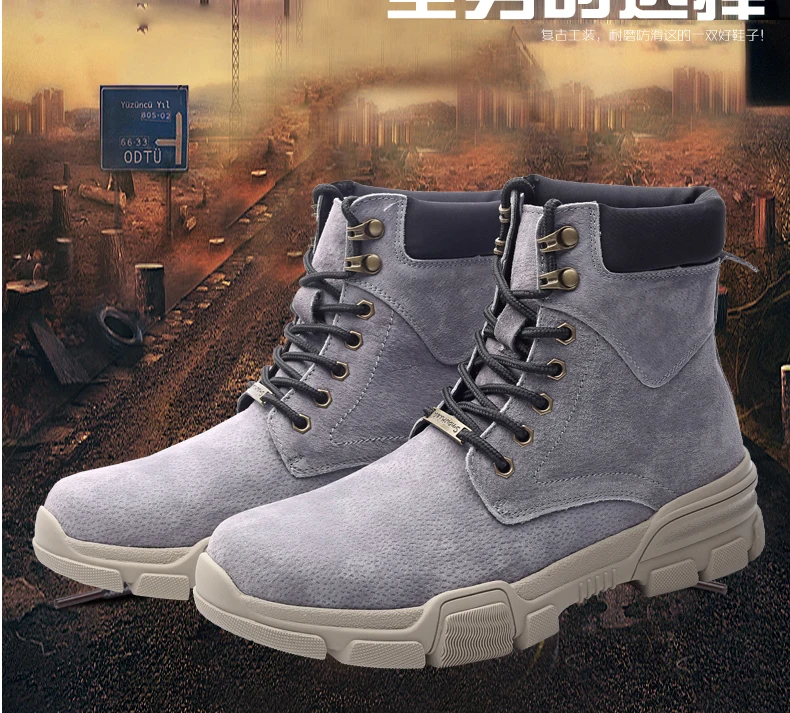 Winter Shoes Mens Combat Boots' Army Casual Motorcycle Ankle Boots Men's Lace-up Military Boots Tactical Desert Boot For Men New (3)
