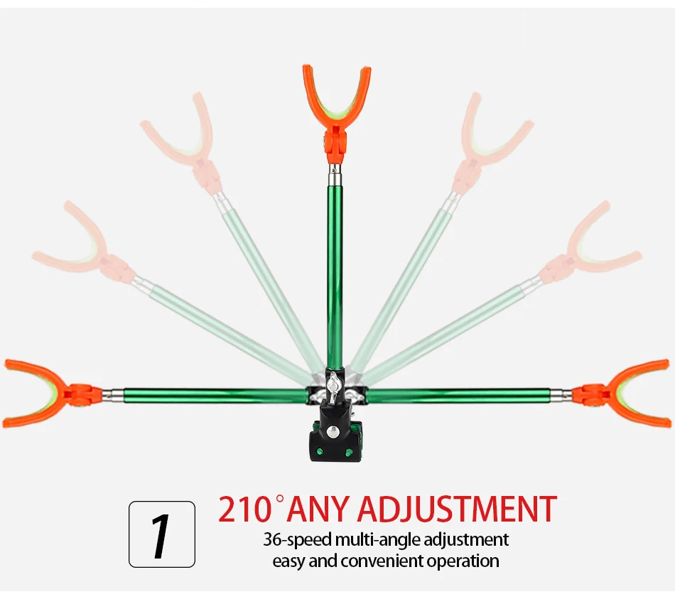 DAGEZI металлическая растягивающаяся удочка, кронштейн, держатель, вращающиеся удочки, держатель для рыбалки, простая Ручная Задняя подставка, рыболовные снасти
