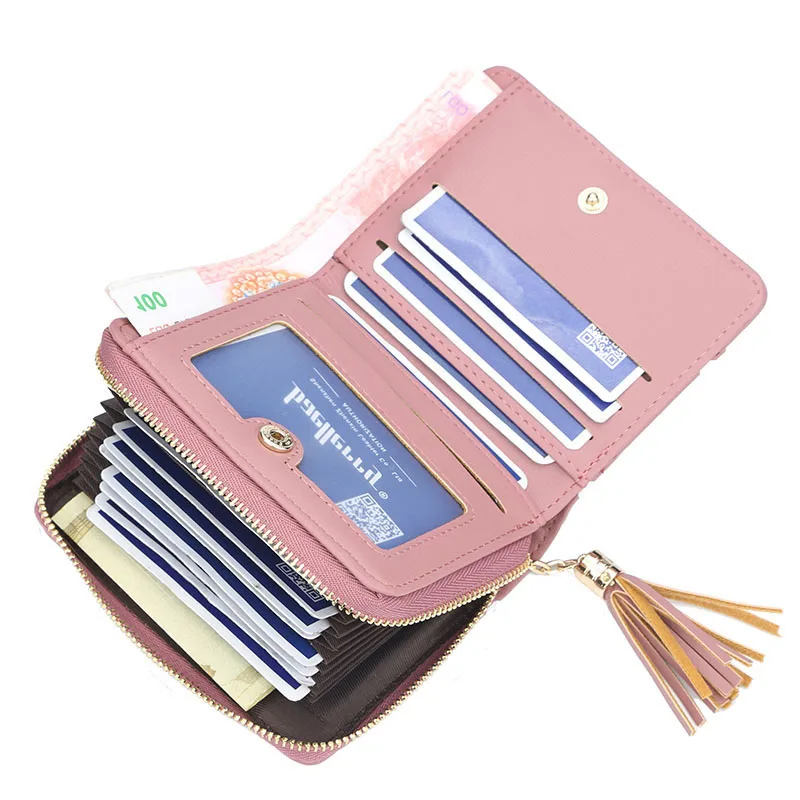 www.bagssaleusa.com : Buy New Dot Pattern Women Wallets Purses Small Card Holder Wallet with Tassel ...