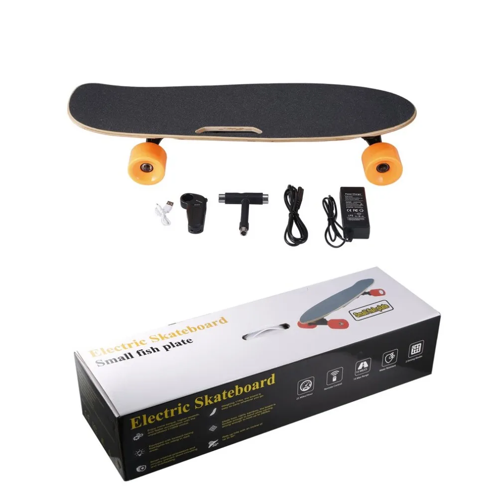 

4 Wheel Electric Skateboard Single Driver Motor Small Fish Plate Wireless Remote Control Longboard Waveboard Electric Scooters