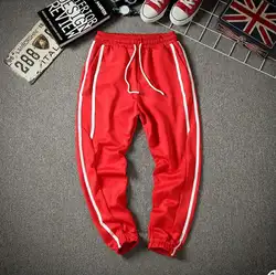 2019 Новый FA8862 Повседневное Jogger бренд Для мужчин Штаны в стиле хип-хоп шаровары, штаны для бега Штаны мужские брюки для бега однотонные брюки