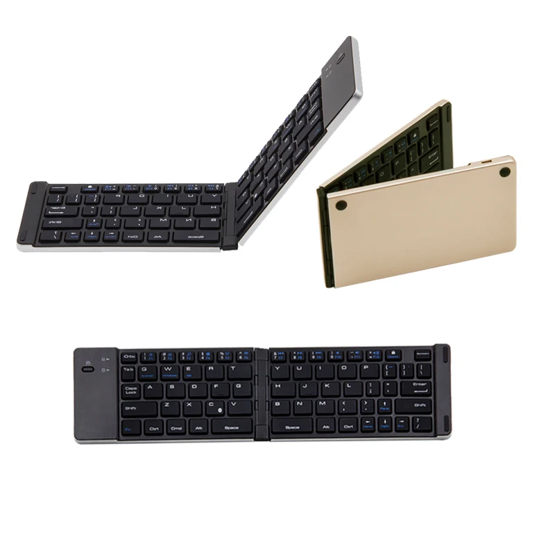  Universal Mini Wireless Bluetooth 3.0 Foldable Keyboard for iPhone iPad iOS Android Smartphone Tablet Portable  