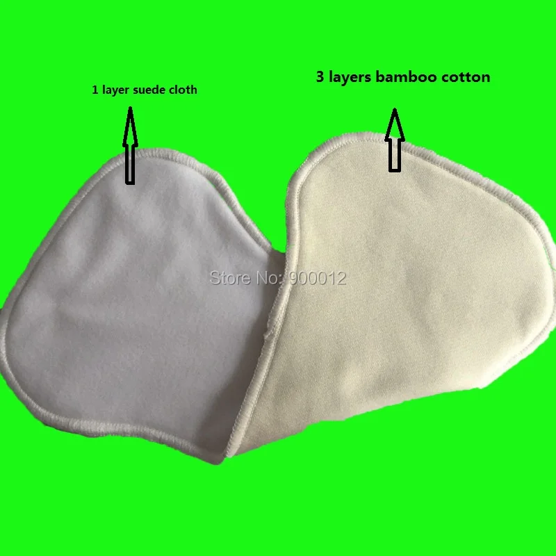 Custom Design Minky Baby Cloth Diaper Inner With Leaking Guards For Infant,inserts (3 Layers