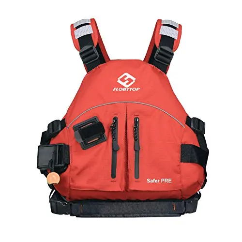 FLOATTOP Dulexe Light Wildwater Paddle deportes Kayak chaleco salvavidas Rafting canoa PFD - 1