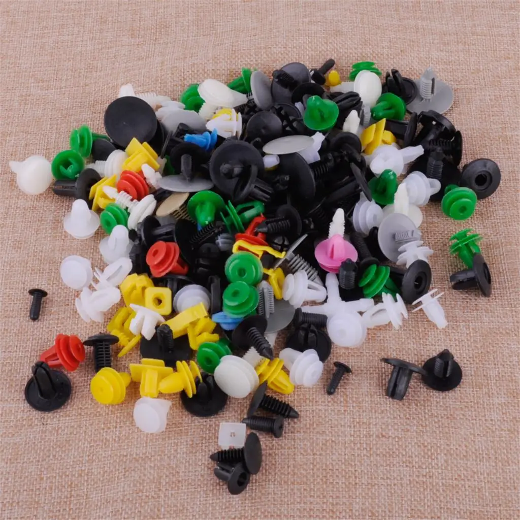 CITALL 200pcs Plastic Mixed Rivet Push Pin Assortment Mixed Car Door