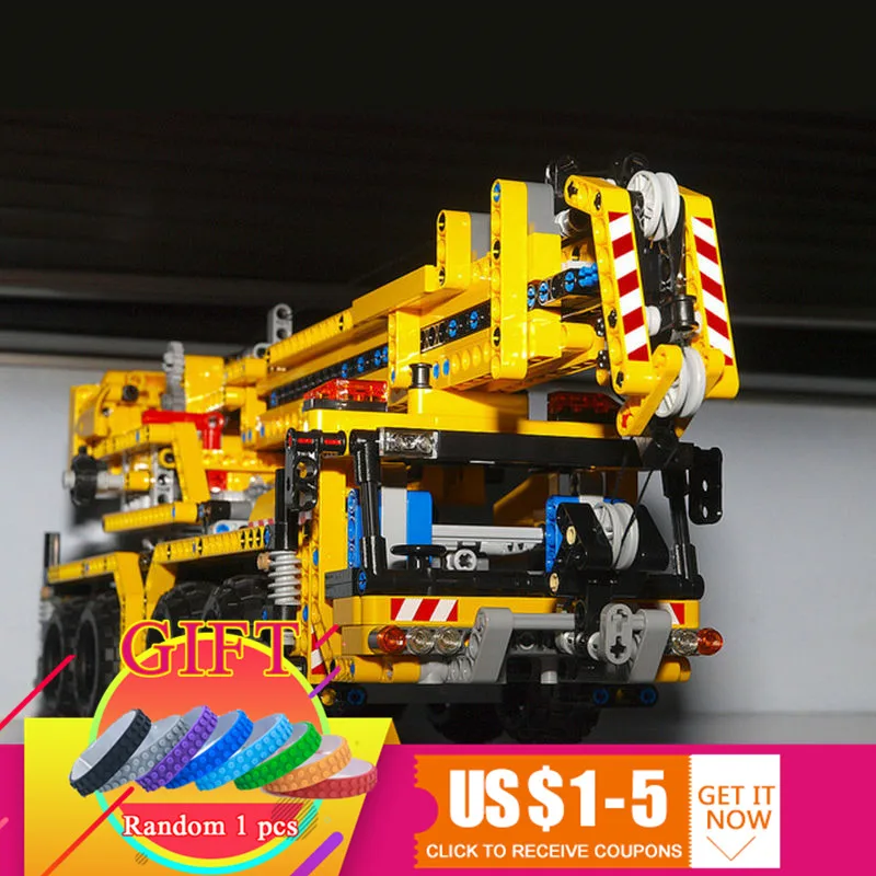 

20040 1392Pcs The Moving Crane Set Technical Mechanical Series Compatible with 8053 Educational Building Blocks Toys