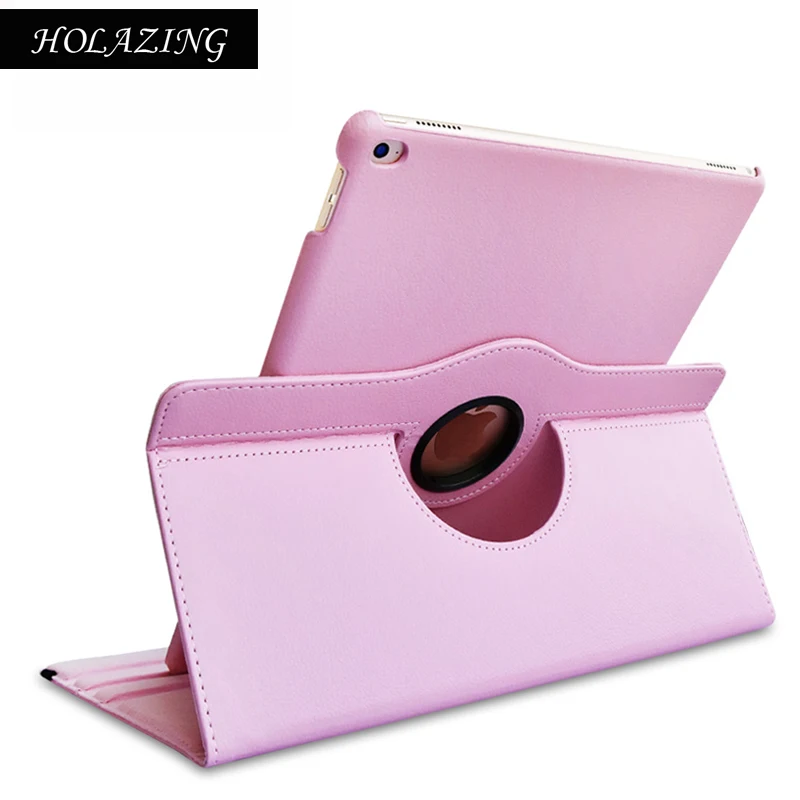 360 Degree Rotation Case For iPad Air 2 PU Leather Stand Cover For iPad Air2 With Smart Auto On/Off Funda Coque