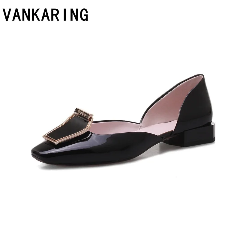 

VANKARING genuine leather women ballet flats ladies casual date shoes new spring sutumn leather loafers black shoes size 34-39