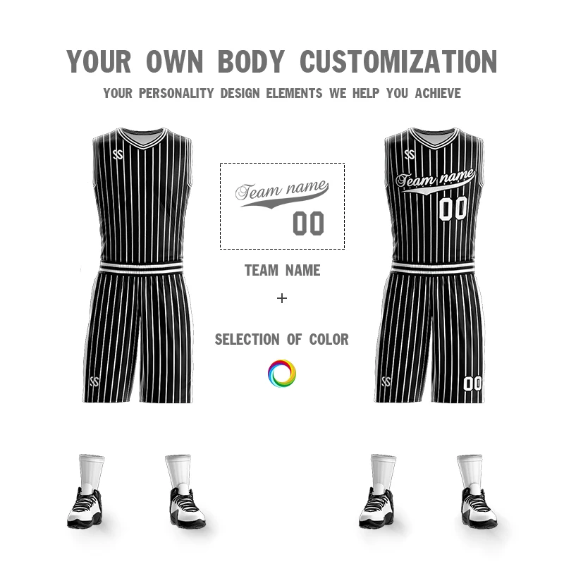 На заказ Для мужчин детский баскетбол спортивная футболка комплект карманы спортивный комплект индивидуальный баскетбольный трикотаж костюм-униформа